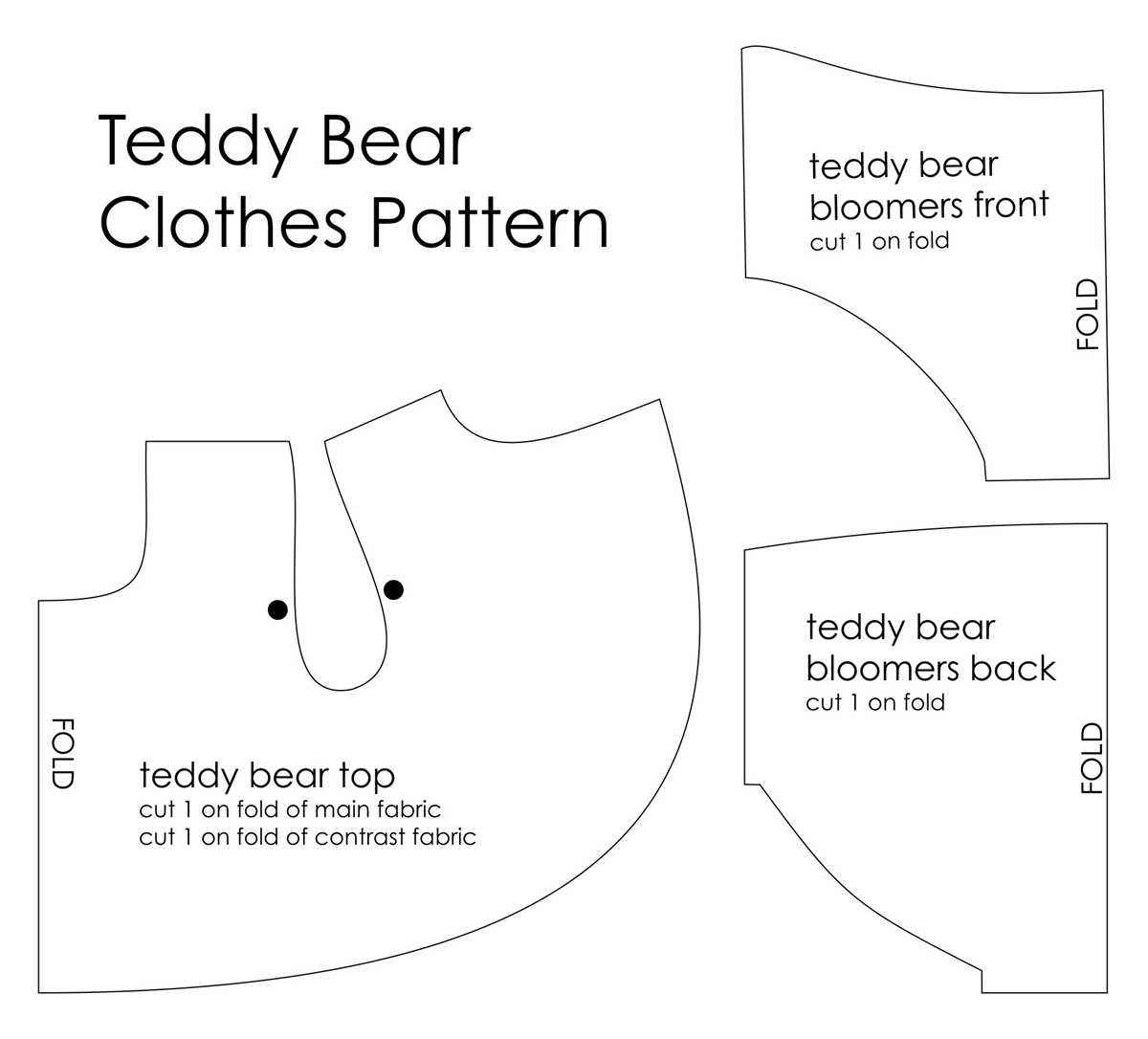 free printable teddy bear sewing patterns free printable teddy bear sewing patterns