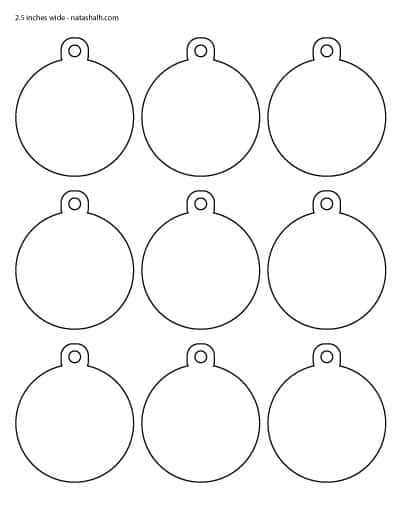 free printable templates for christmas ornaments