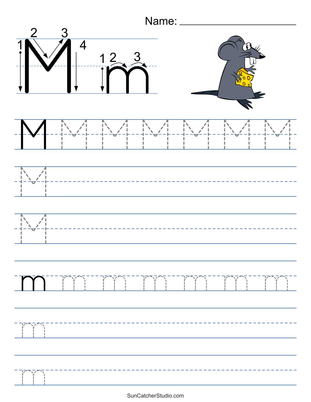 free printable traceable letters