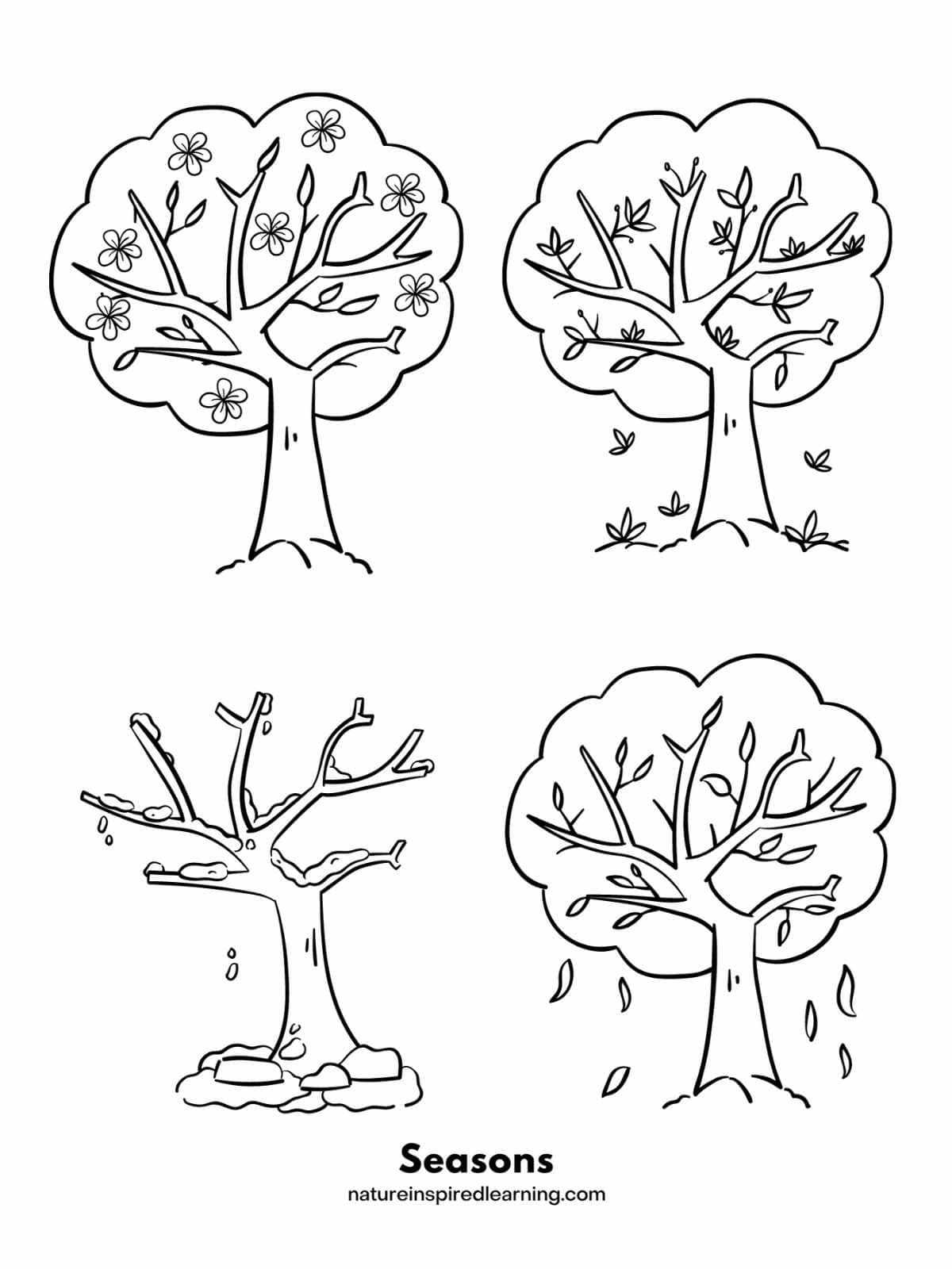 free printable tree coloring pages free printable tree coloring pages