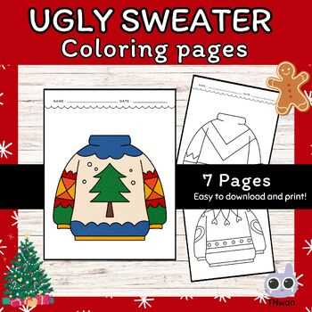 free printable ugly sweater template free printable ugly sweater template