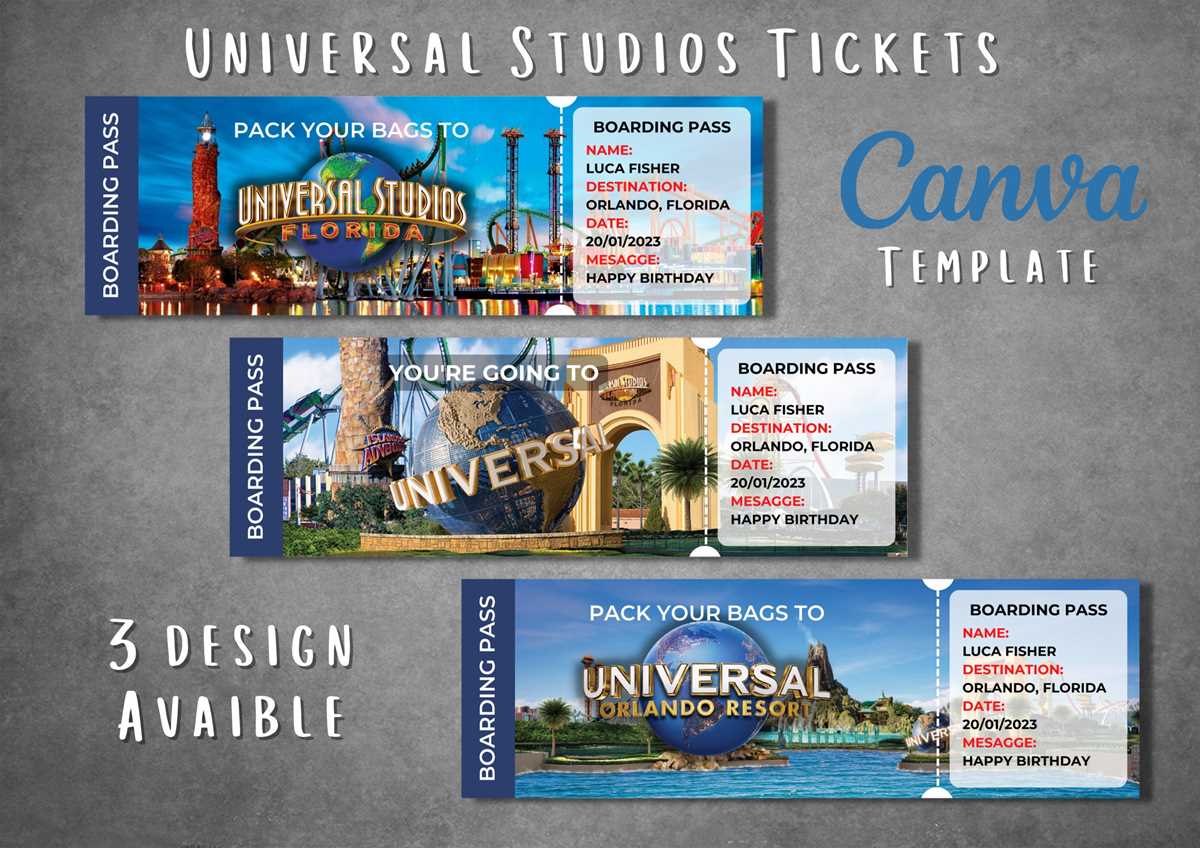free printable universal studios tickets free printable universal studios tickets