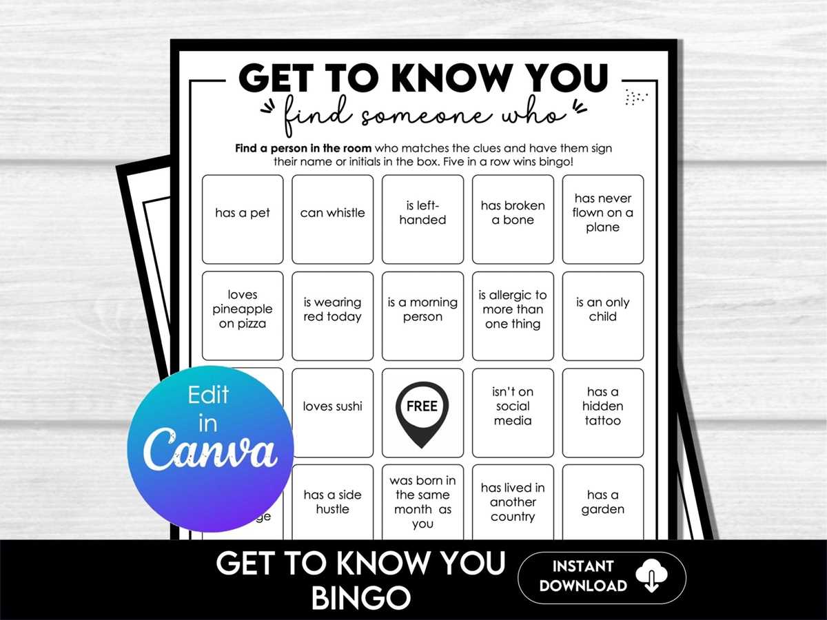 get to know you bingo printable