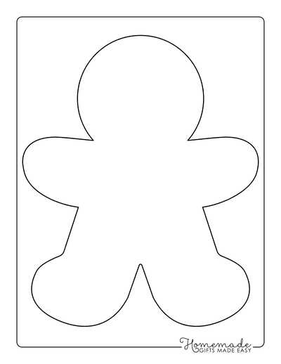 gingerbread printable template