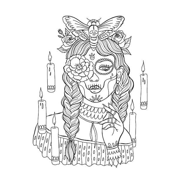 gothic coloring pages printable