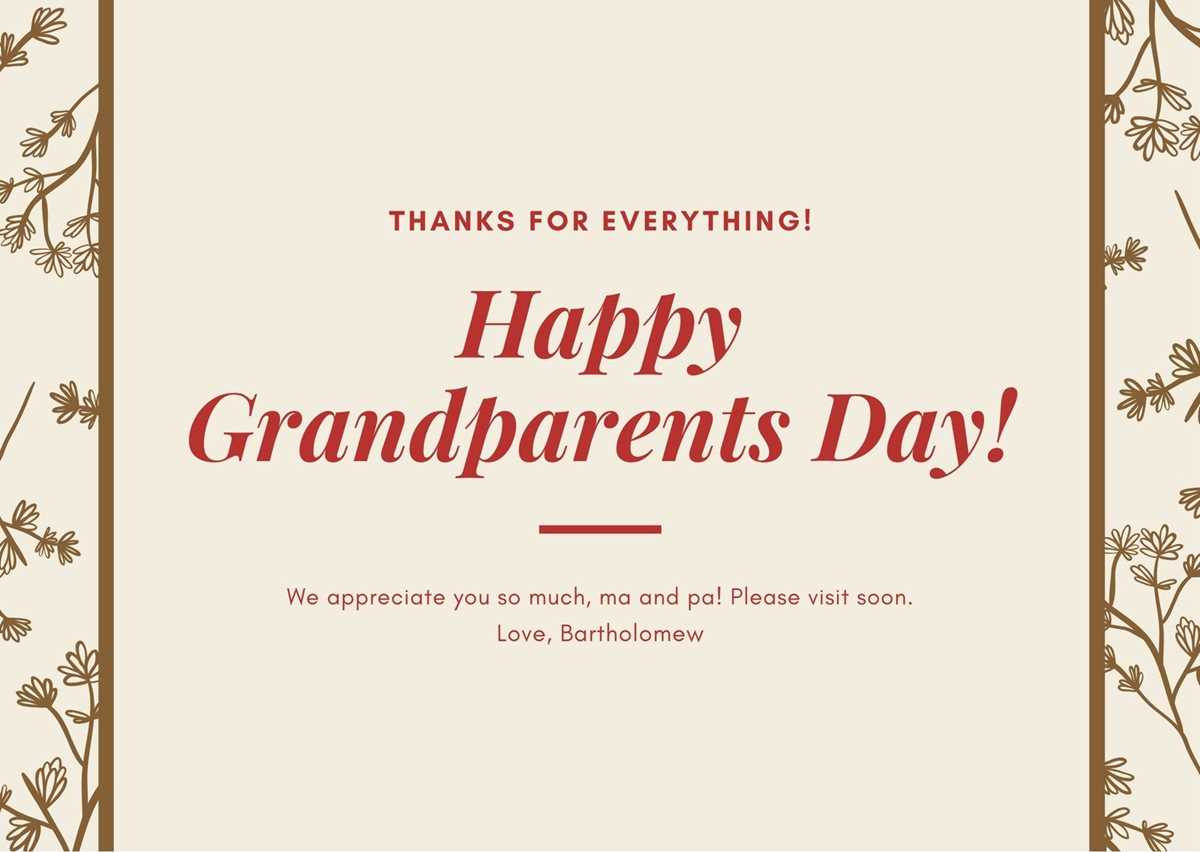 grandparents day cards printable