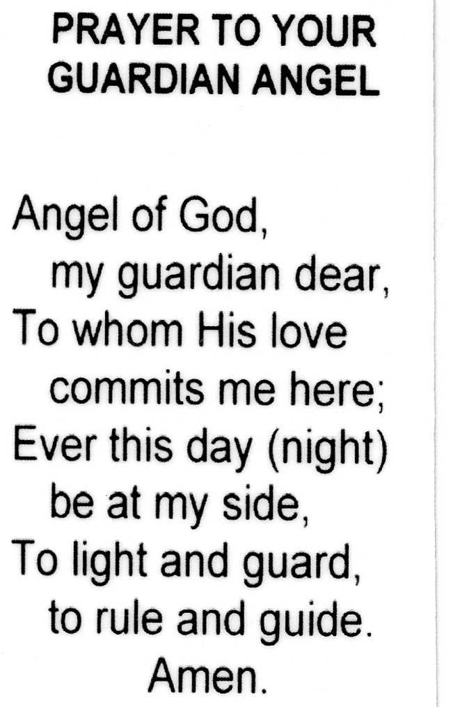 guardian angel prayer printable