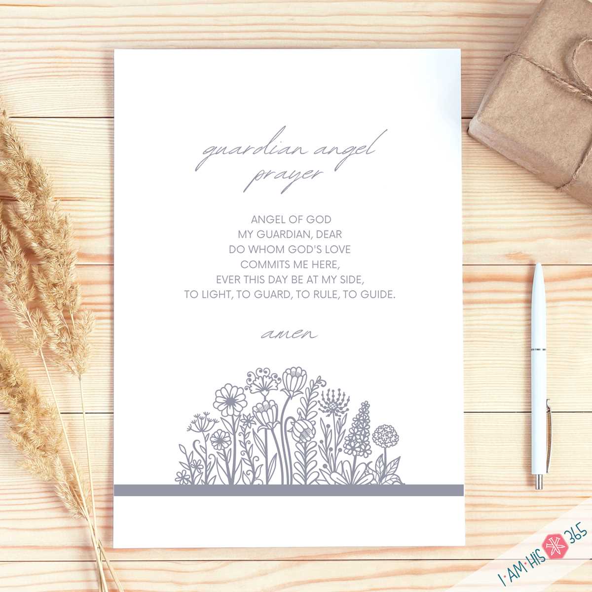 guardian angel prayer printable