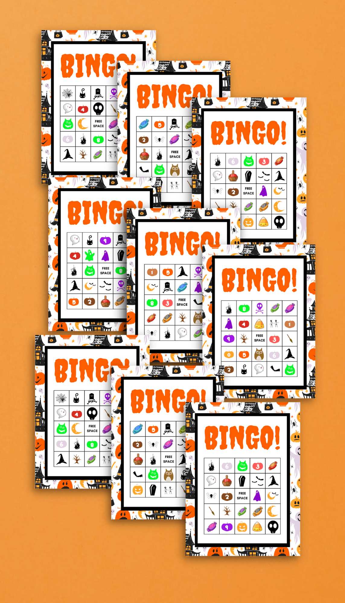 halloween bingo cards free printable