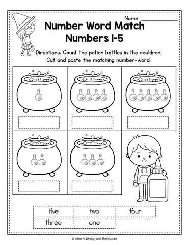 halloween preschool activities printables
