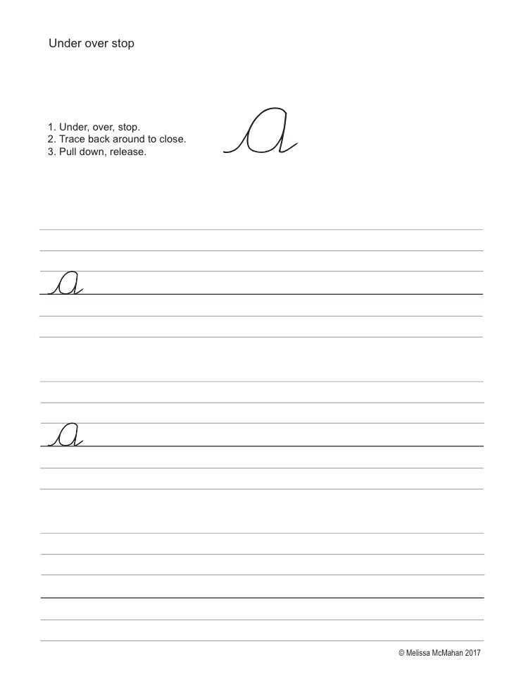 handwriting pages printable