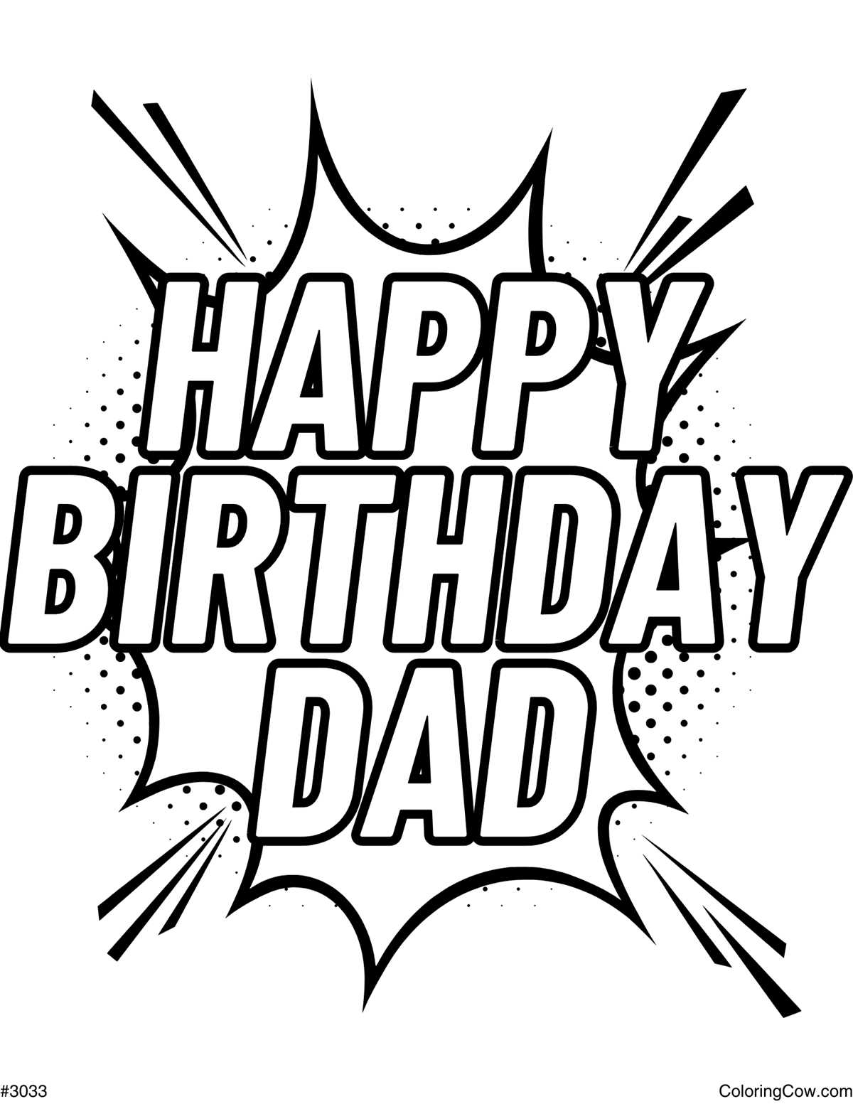 happy birthday daddy coloring pages printable happy birthday daddy coloring pages printable