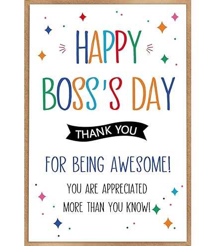 happy bosss day printable card