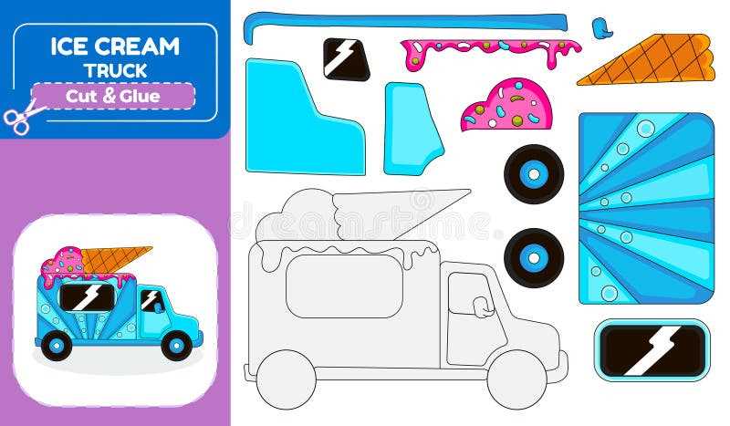 ice cream truck printable