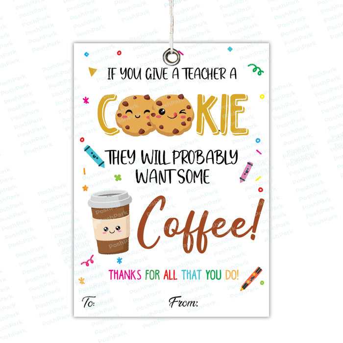 if you give a teacher a cookie printable book