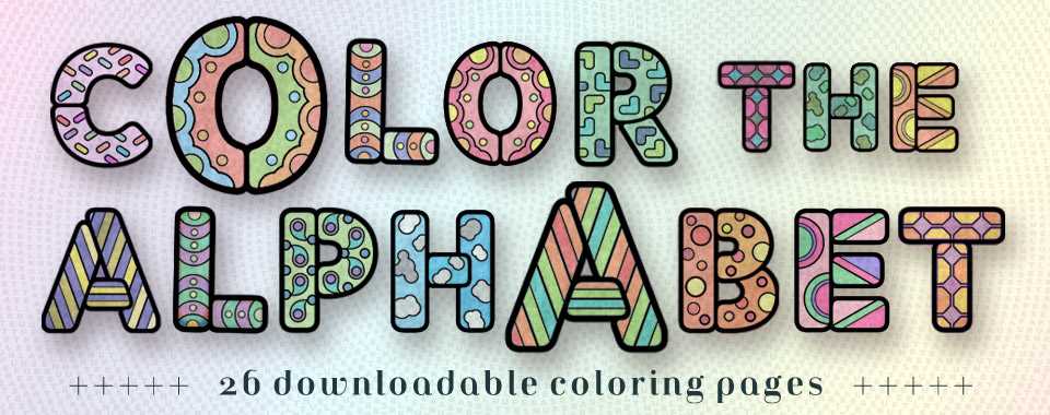 individual colorful alphabet letters printable free