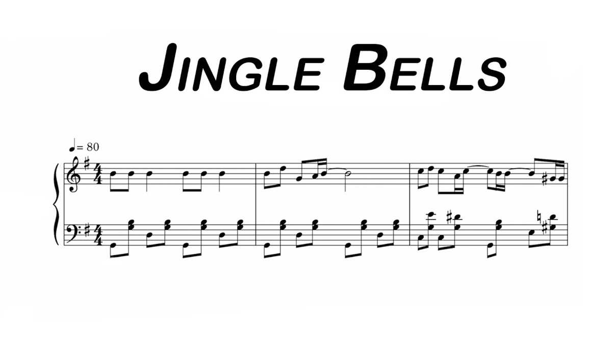 jingle bells printable sheet music