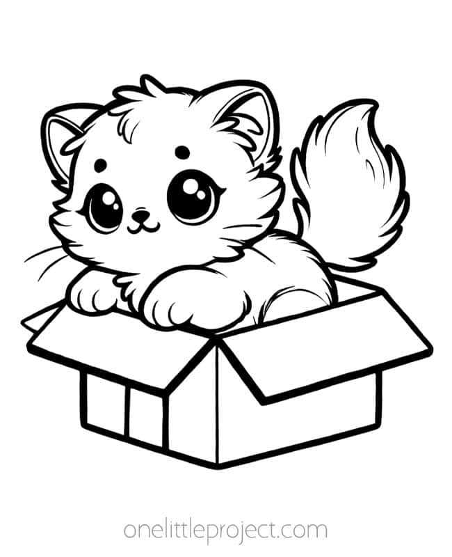 kitty coloring pages printable