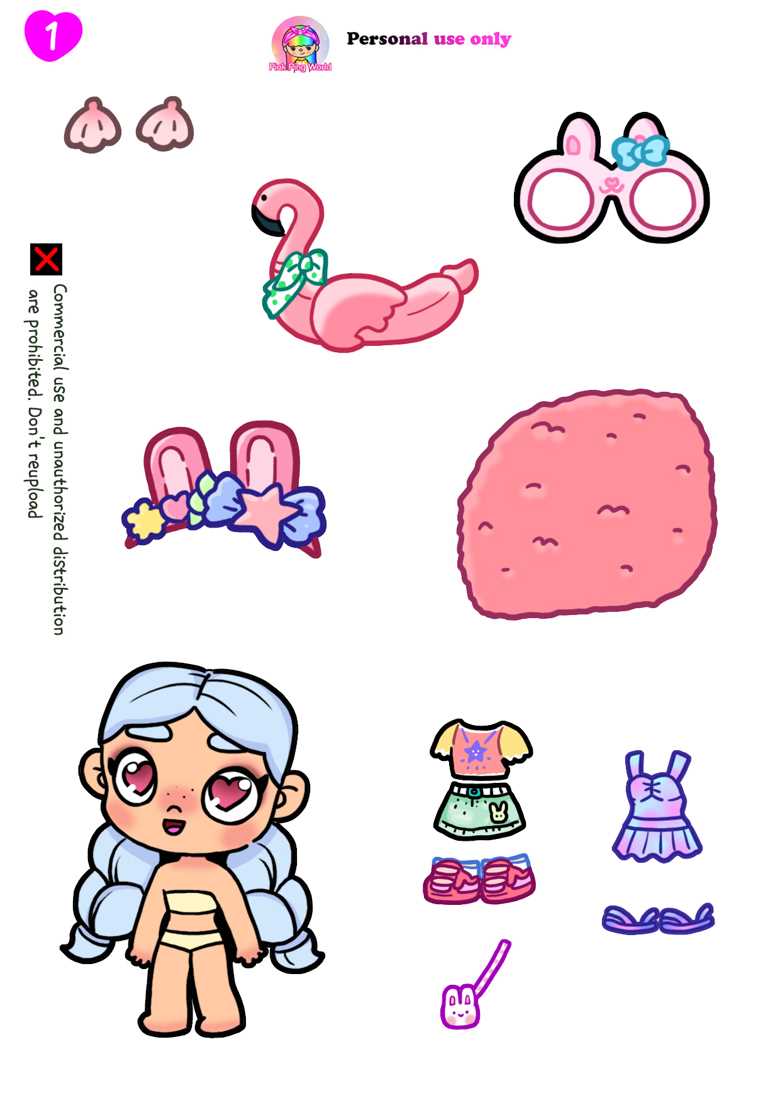 kuromi paper doll printable