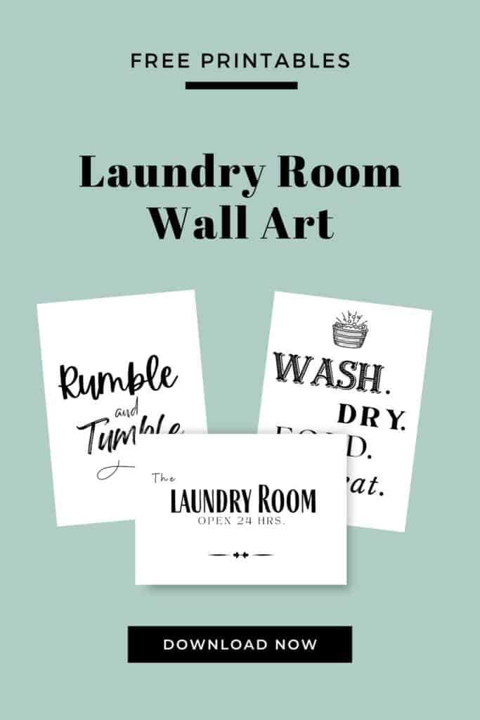 laundry room sign printable
