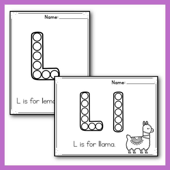 letter l worksheets free printables