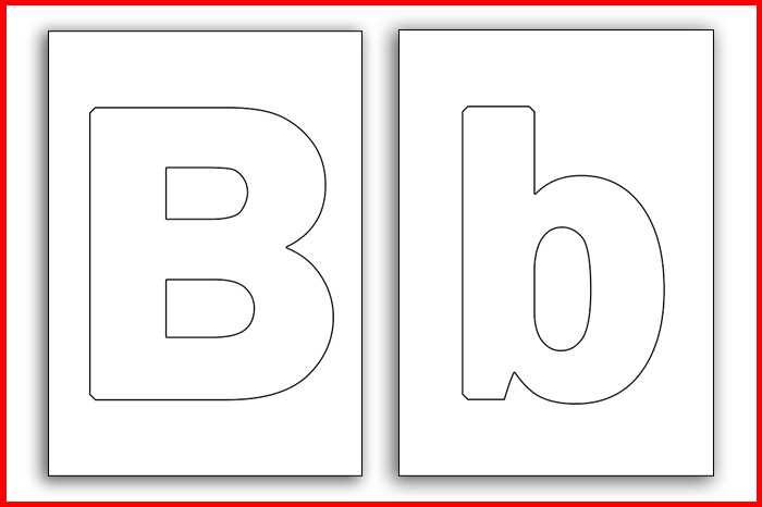 letter outlines printable