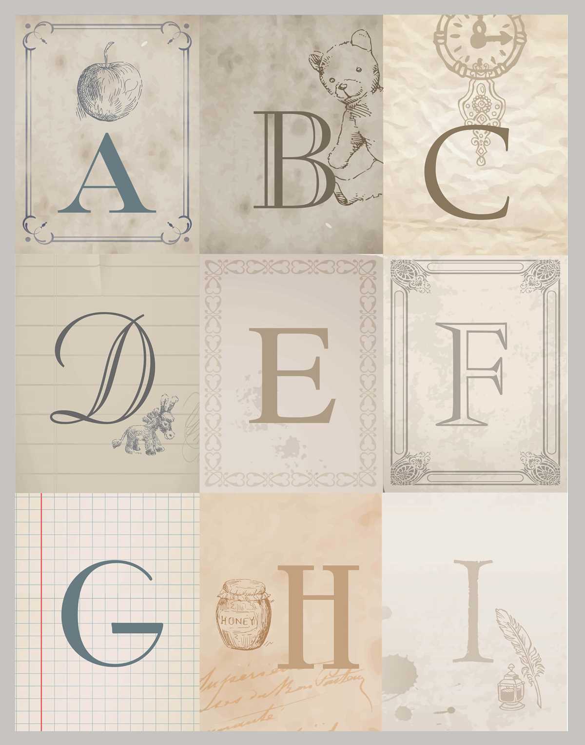 letters of the alphabet printable