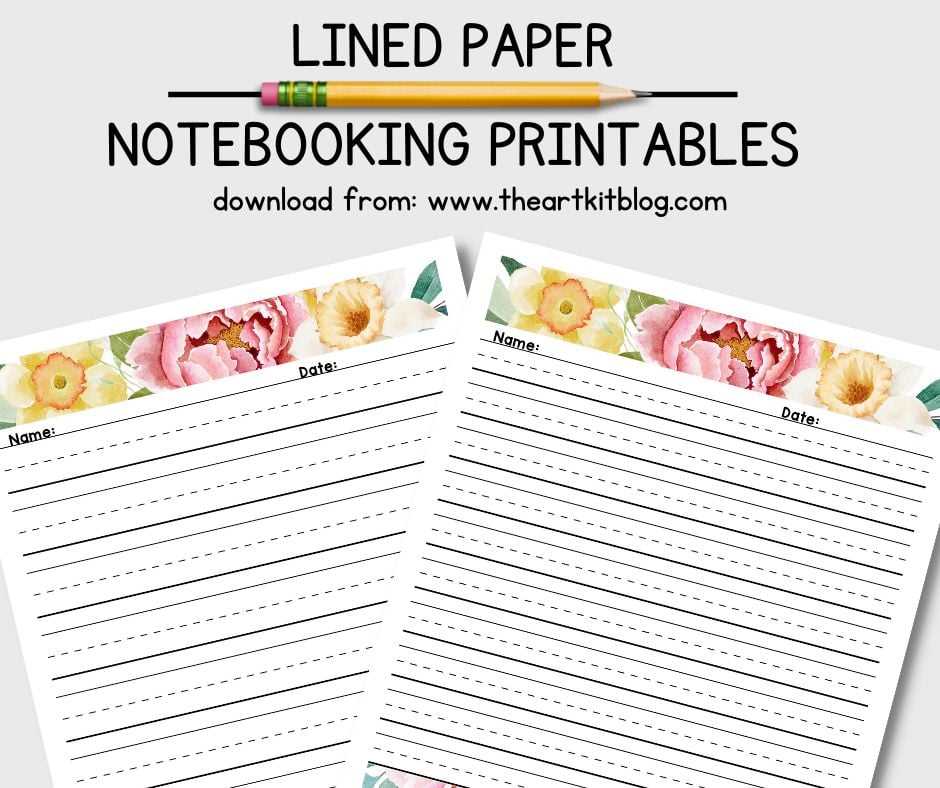 lined paper free printable