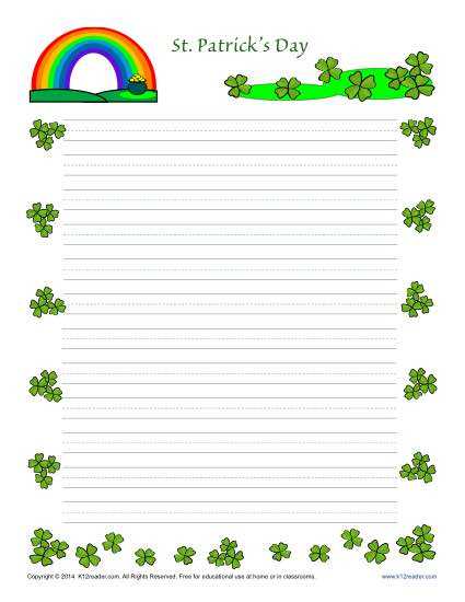 lined stationery printable free