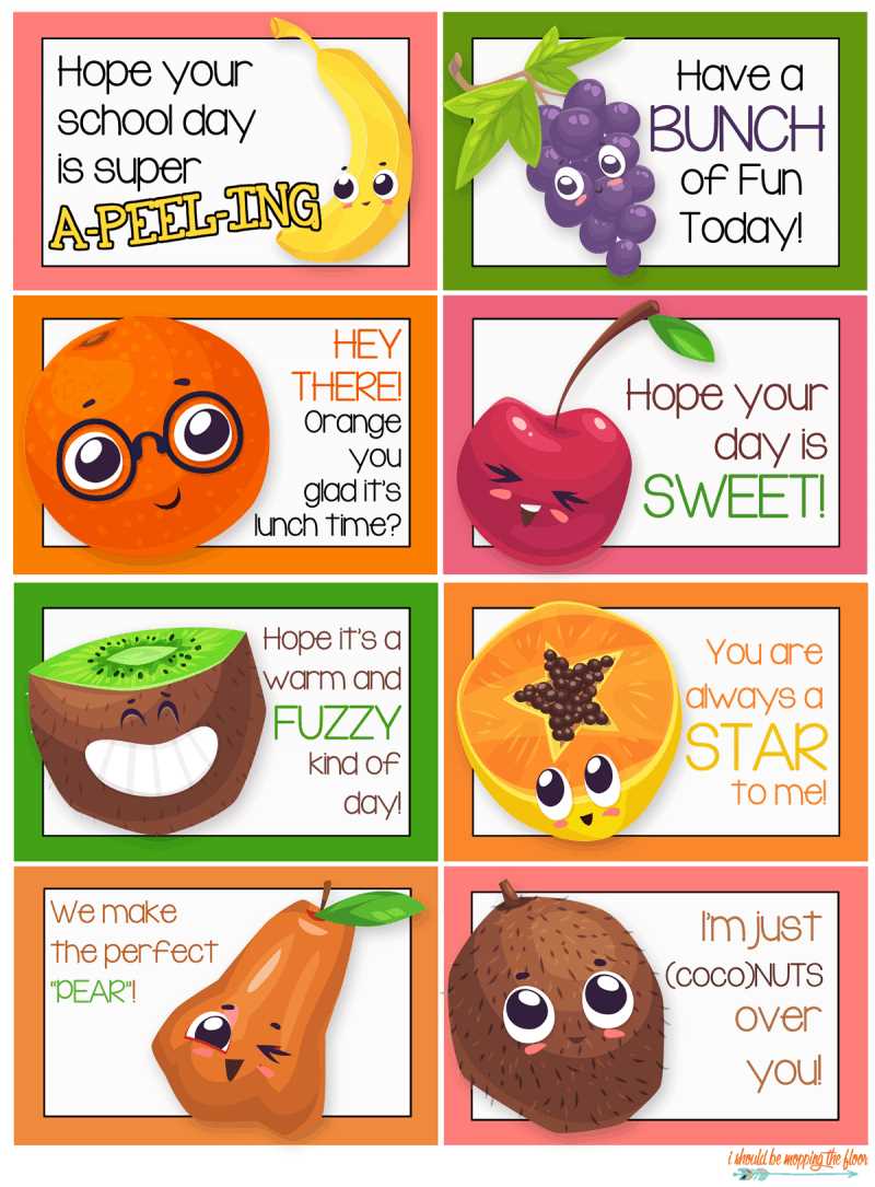 lunch box notes free printables