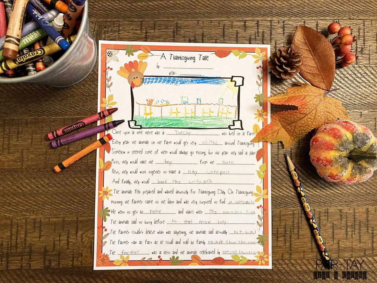 mad libs thanksgiving printable