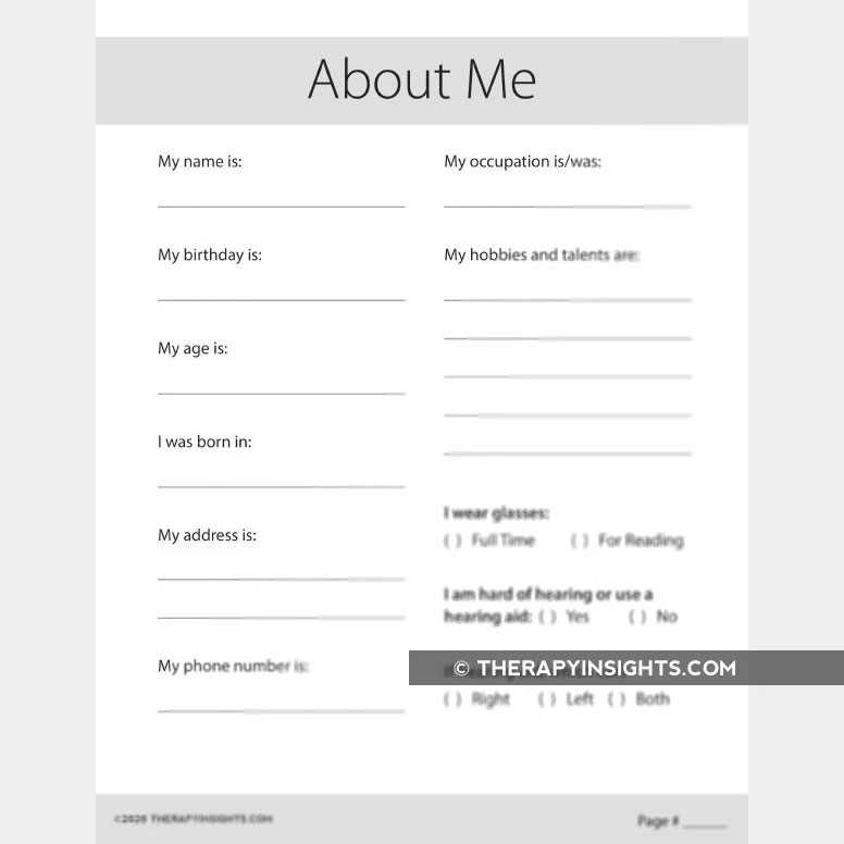 memory book pages printable