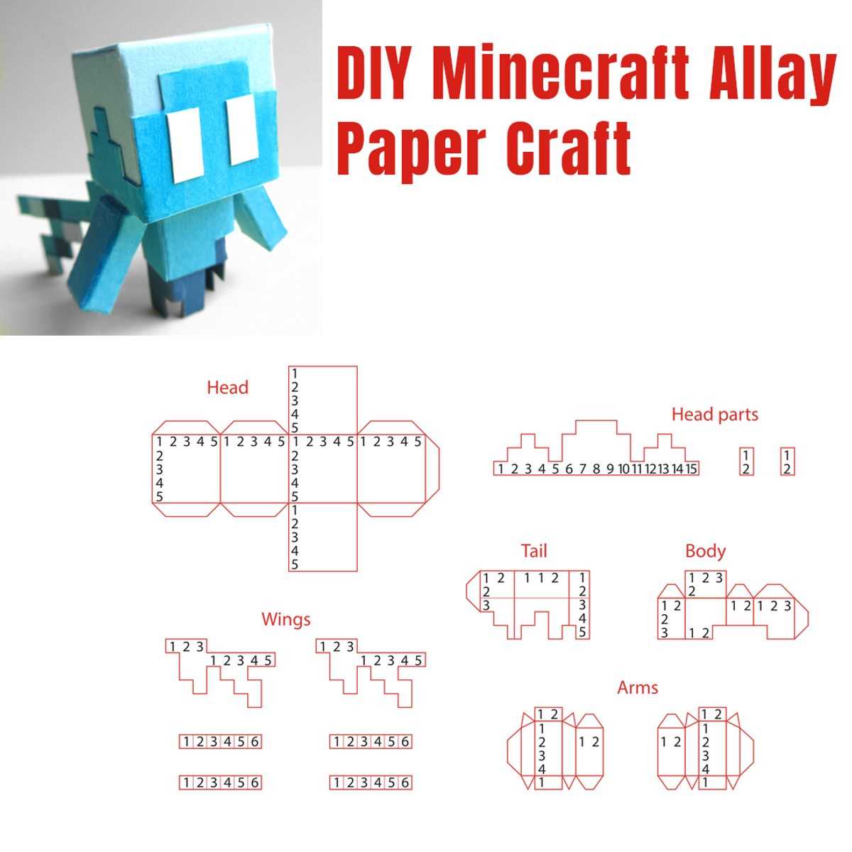 minecraft paper craft printable