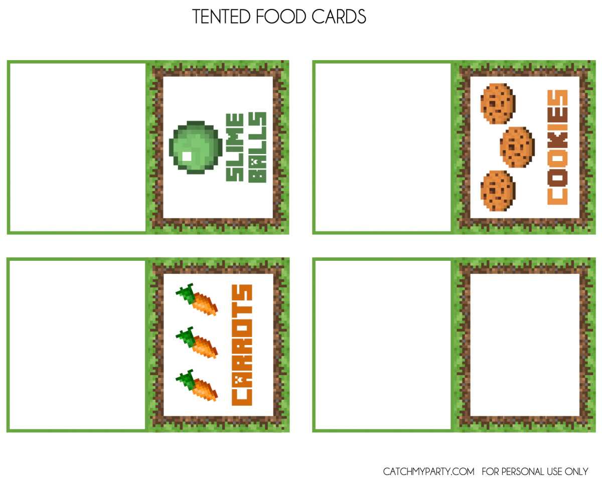 minecraft party invitations printable
