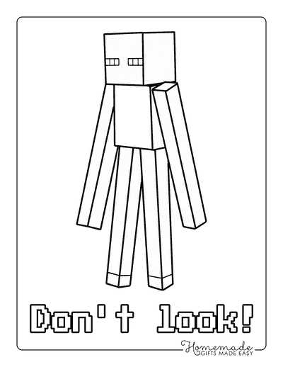 minecraft printables coloring pages