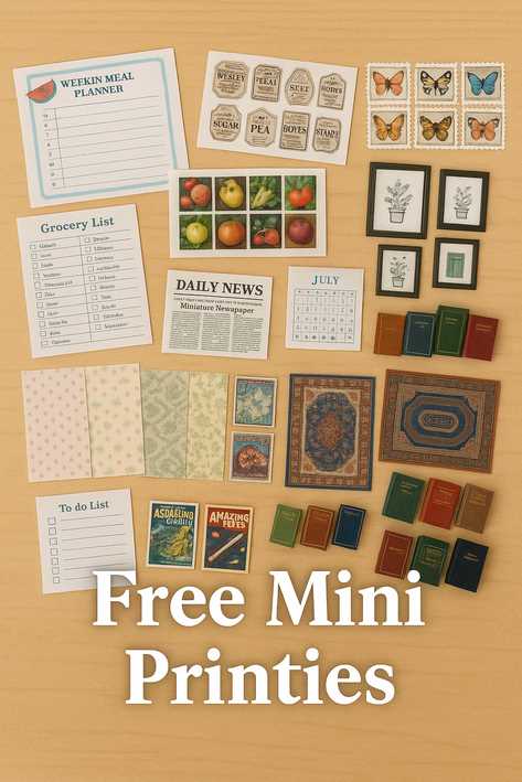 miniature dolls house printables