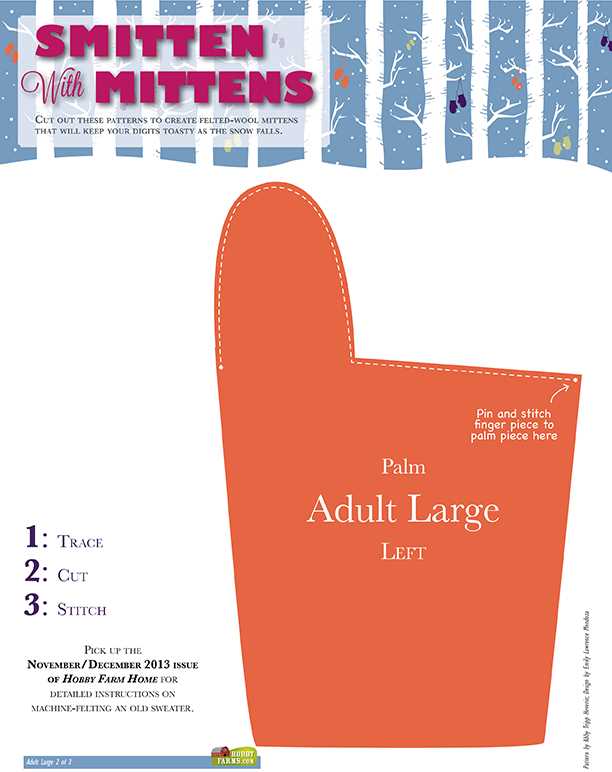 mitten printable pattern mitten printable pattern