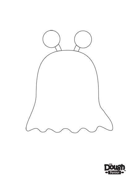 monster outline printable