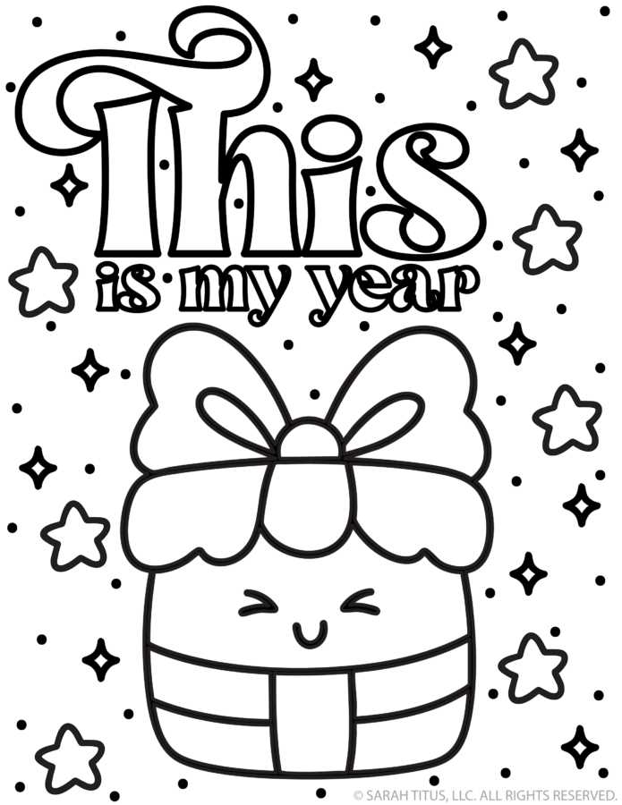 new year printable coloring pages