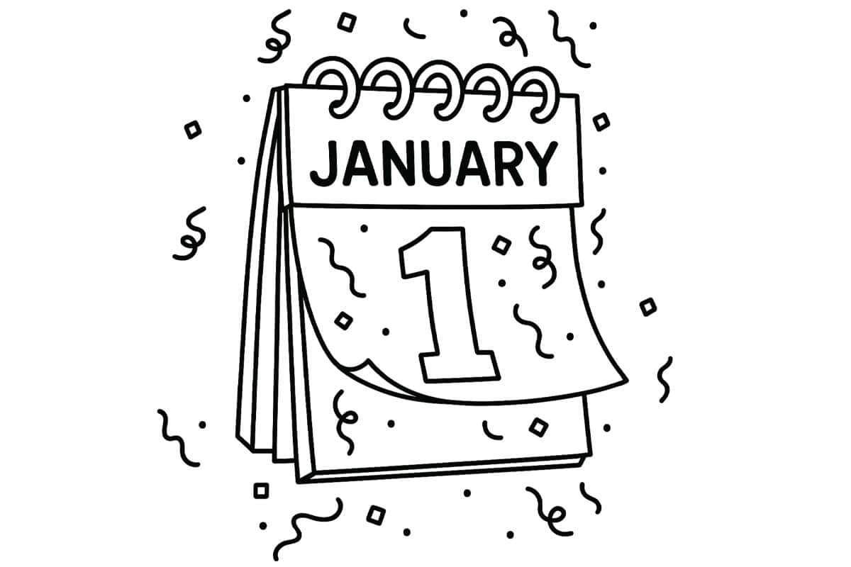 new year printable coloring pages