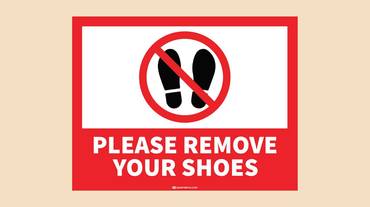 no shoes sign printable