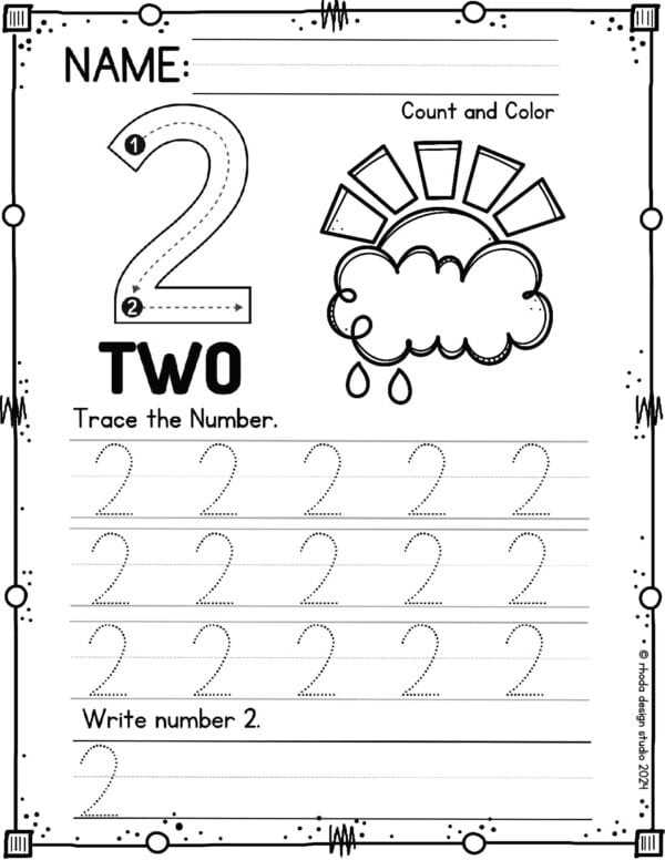 number 2 printable number 2 printable