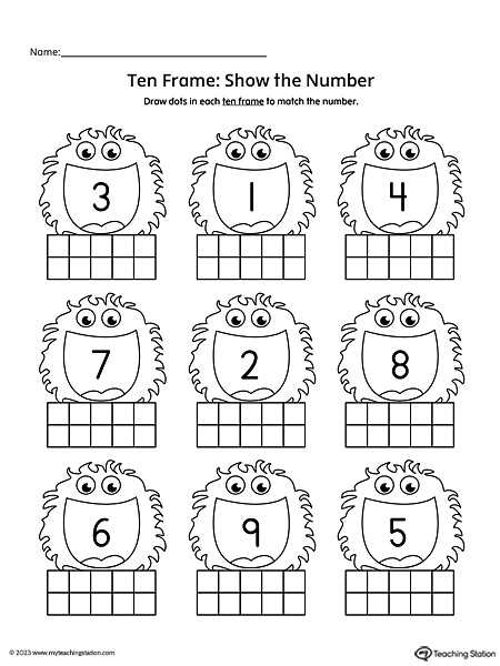 number activities for preschoolers printable