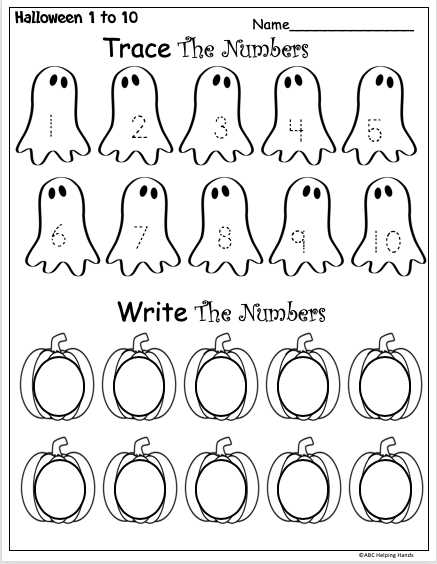 number writing practice free printable