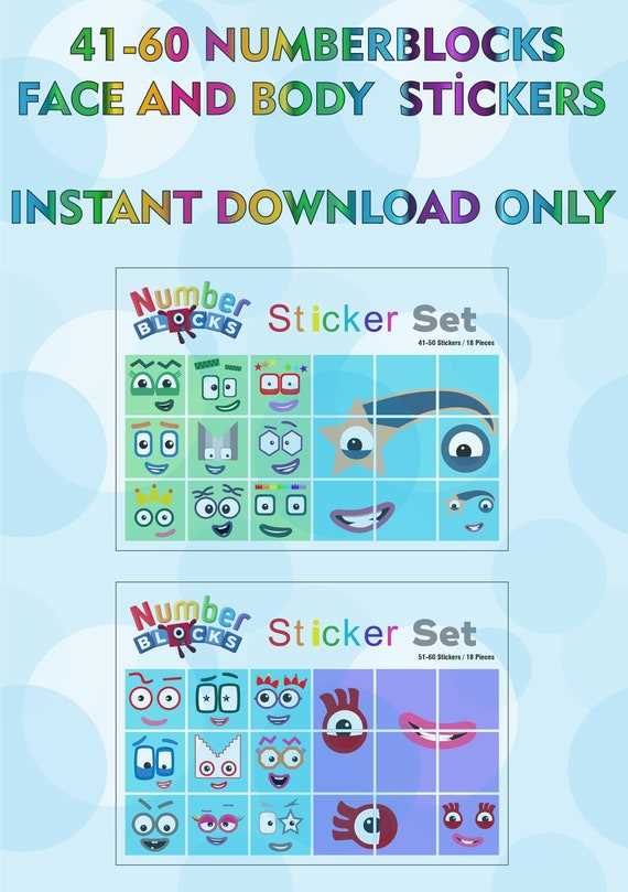 numberblocks faces printable numberblocks faces printable