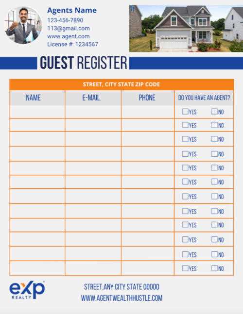 open house sign in sheet free printable open house sign in sheet free printable
