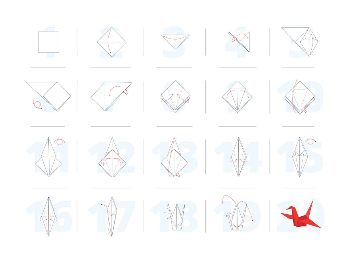 origami crane instructions printable
