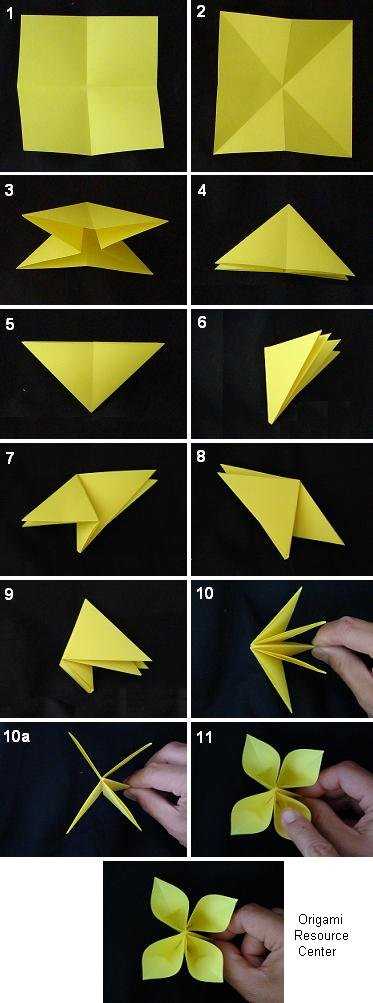 origami flower printable instructions
