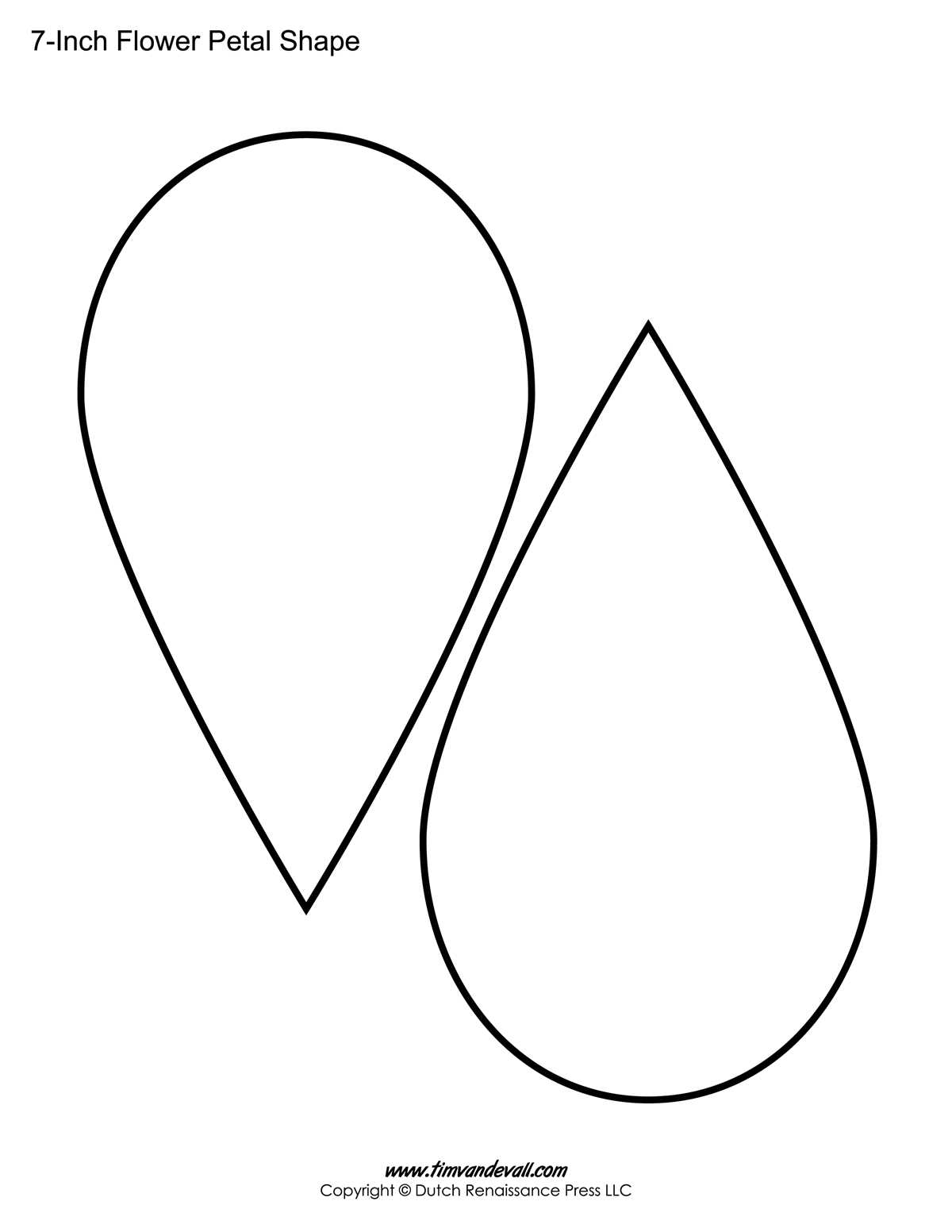 outline printable flower template