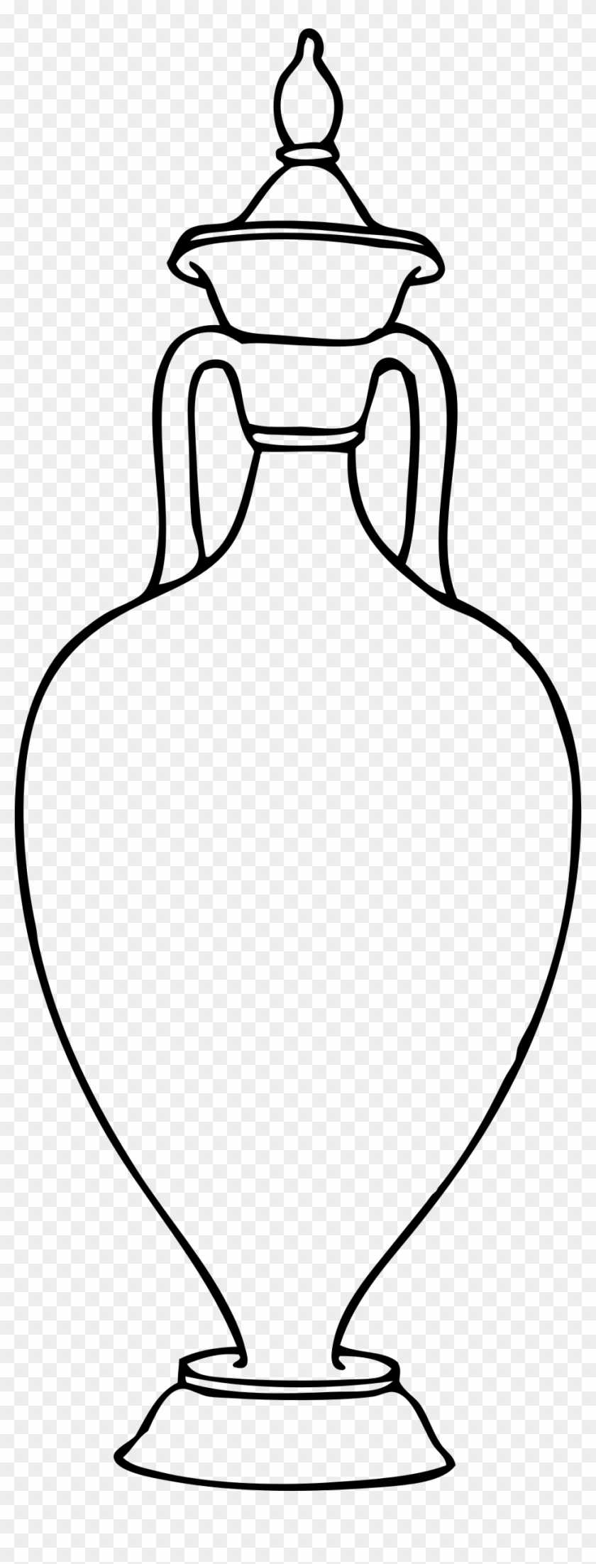 outline printable vase template